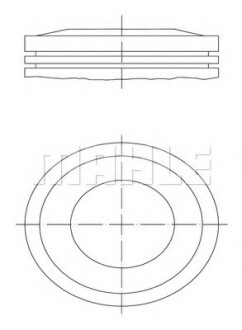 Поршень MAHLE / KNECHT 0121000
