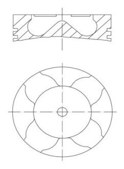 Поршень Opel Astra/Combo Y17dt/Y17dtl (79.5mm/+0.5) MAHLE / KNECHT 012 11 03