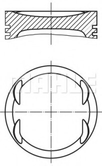 Поршень MAHLE / KNECHT 0121900