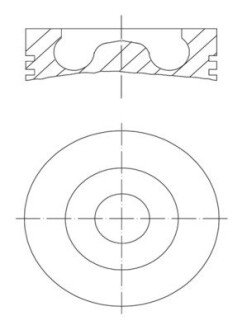 Поршень AUDI/SEAT/SKODA/VW 2.0 TDI 03-13 (81.51mm/+0.5) MAHLE / KNECHT 0280202 (фото 1)