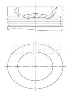 Поршень MAHLE / KNECHT 028 PI 00100 000 (фото 1)