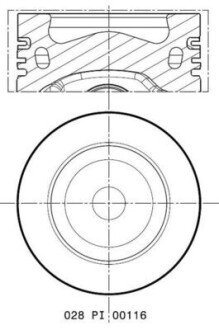 Поршень MAHLE / KNECHT 028 PI 00116 002