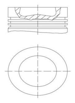 Поршень MAHLE / KNECHT 028 PI 00155 001 (фото 1)