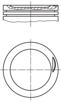 Поршень Mahle AUDI A4,A6 2,0 00-08 MAHLE / KNECHT 0308300