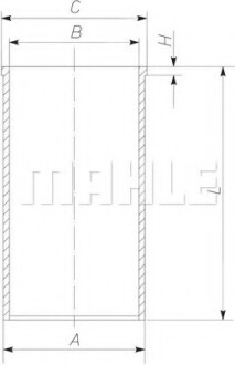 Гільза циліндра MAHLE / KNECHT 043WV07