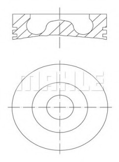 Поршень BMW X5 (E70)/X6 (E71/E72) 08-10 (84.00mm/STD) M57 MAHLE / KNECHT 081 PI 00105 000 (фото 1)