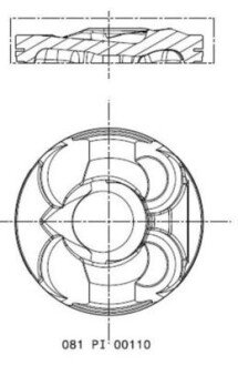 Поршень MAHLE / KNECHT 081PI00110000