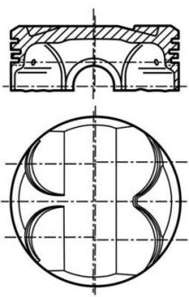 Поршень MAHLE / KNECHT 081PI00111001 (фото 1)