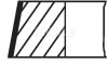 Комплект поршневих кілець MAHLE / KNECHT 607RS101010N0 (фото 2)