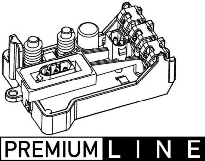 Реостат пічки E65/E67 3.0-6.0 01-08 (+AC) MAHLE / KNECHT ABR 30 000P