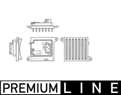 A_Блок управління обігрівачем Mercedes W203, W220, W163 MAHLE / KNECHT ABR36000P