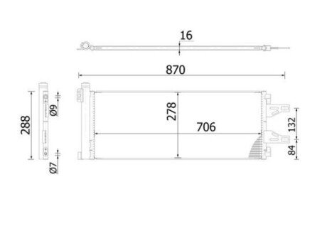 Радіатор кондиціонера Jumper/Ducato/Boxer 2.2/3.0HDi/2.3D 06- MAHLE / KNECHT AC 368 000S (фото 1)