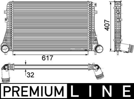 Інтеркулєр MAHLE / KNECHT CI 208 000P (фото 1)