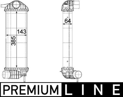 A_Інтеркулєр RENAULT Kangoo "1,5DCi "07>> MAHLE / KNECHT CI243000P