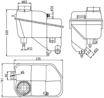 Розширювальний бачок MAHLE / KNECHT CRT 202 000S