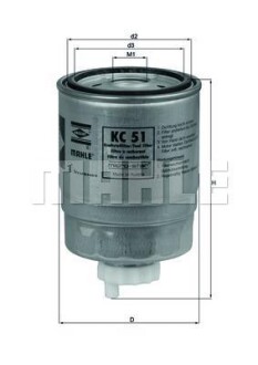 Фільтр паливний MAHLE / KNECHT KC51