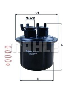 Фільтр паливний MAHLE / KNECHT KL1050D