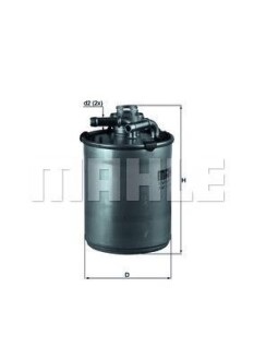 Фільтр паливний MAHLE / KNECHT KL497D