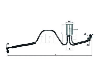 Фільтр паливний MAHLE / KNECHT KL544