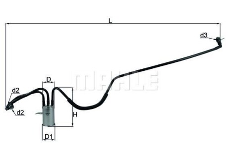 Фільтр паливний MAHLE / KNECHT KL553
