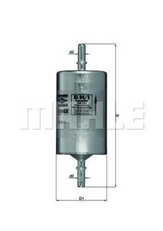 Фільтр паливний MAHLE / KNECHT KL842