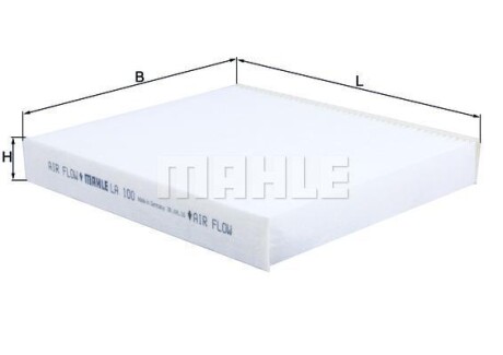 Фільтр салону MAHLE / KNECHT LA100