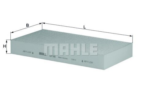 Фільтр салону MAHLE / KNECHT LA180