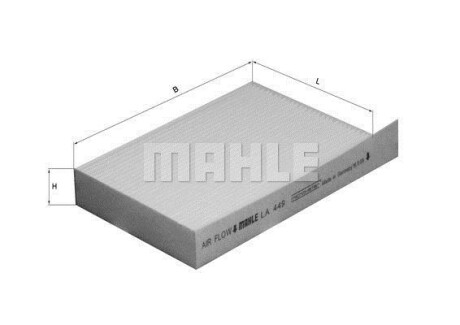 Фільтр салону MAHLE / KNECHT LA449