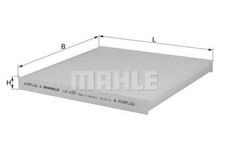 Фільтр салону MAHLE / KNECHT LA635