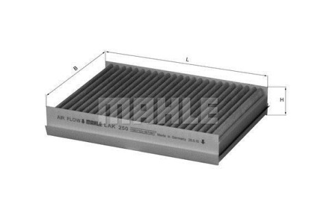 Фільтр салону MAHLE / KNECHT LAK250