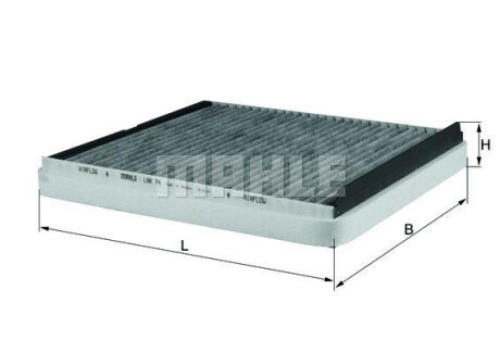 Фільтр салону MAHLE / KNECHT LAK74