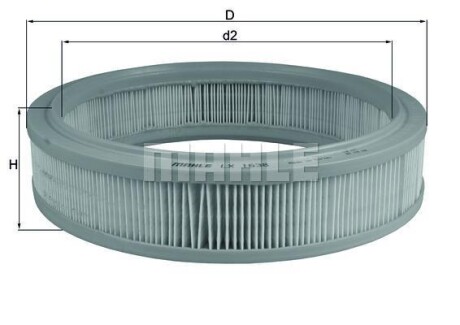 Фільтр повітряний MAHLE / KNECHT LX1638