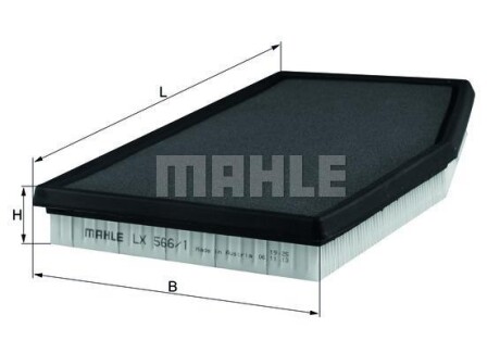 Фільтр повітряний MAHLE / KNECHT LX5661