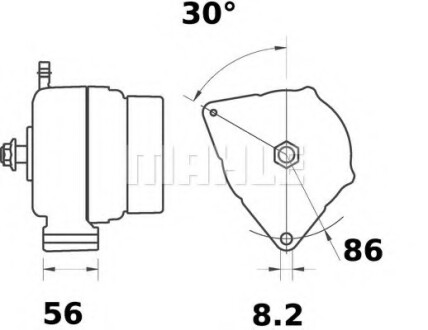 Генератор MAHLE / KNECHT MG178