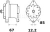 Генератор MAHLE / KNECHT MG515 (фото 1)