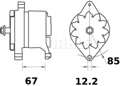Генератор MAHLE / KNECHT MG515