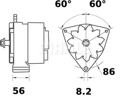 Генератор MAHLE / KNECHT MG597