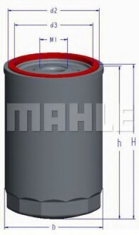 Фільтр оливи MAHLE / KNECHT OC 1