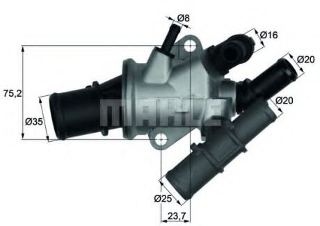 Термостат MAHLE / KNECHT TI16588
