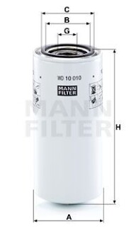 Фільтр гідравлічний MANN WD10010