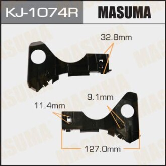 Кронштейн бампера переднього правий Toyota Corolla (02-07) (KJ-1074R) MASUMA KJ1074R