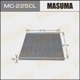 Фільтр салону AC-102 вугільний (MC-225CL) MASUMA MC225CL (фото 1)