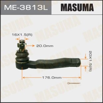 Наконечник кермовий out LH LAND CRUISER 100 LEXUS LX470 2000.08- (ME-3813L) MASUMA ME3813L (фото 1)