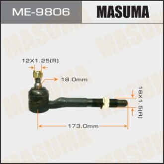 Наконечник кермовий Toyota RAV4 (05-10) (ME-9806) MASUMA ME9806 (фото 1)