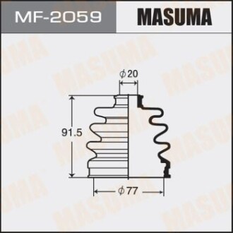 Пильовик ШРКШ зовнішнього Nissan Primera (-01) (MF-2059) MASUMA MF2059