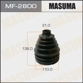 Пильовик ШРКШ MF-2800 (пластик) + спецхомут (MF-2800) MASUMA MF2800