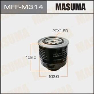 Фільтр паливний MITSUBISHI L200/KA4T, KB4T (05-) MASUMA MFFM314