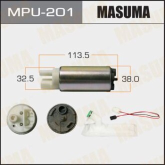 Бензонасос електричний (+ сіточка) Nissan/ Subaru (MPU-201) MASUMA MPU201