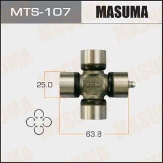 Хрестовина карданного валу (25x63.8) Suzuki Jimny (00-) (MTS-107) MASUMA MTS107 (фото 1)