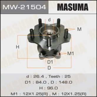 Маточина колеса (MW-21504) MASUMA MW21504